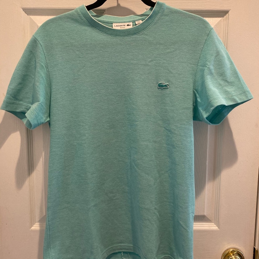 Lacoste Mens Slim Fit Tee Shirt Size Medium